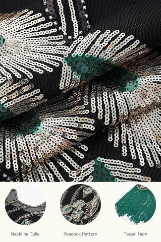 BABEYOND 1920s Dresses for Women - Great Gatsby Dress Set for Women with Dress Accessories Set in Saudi Arabia