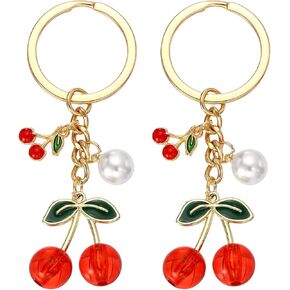 PATIKIL Purse Charm Cherry Keychains, Cherry Key Chain Cute Handbag Accessories for Backpack in Saudi Arabia