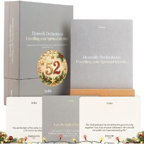 Christian Marriage Affirmation & Bible Verse Cards for Couples – 2 Decks of 30 Daily Declarations with Wood Stands to Strengthen Faith, Love & Devotion – Spiritual Gift for Marriage Prayer, Meditation & Encouragement in Saudi Arabia