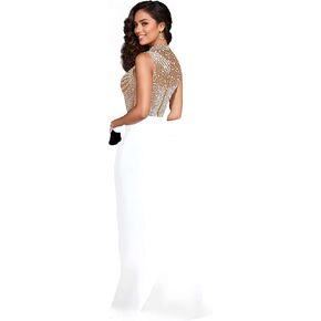 Rhinestone Glitter Prom Dress for Women Holiday, New Year’s Eve, Bridesmaid, Gala in Kuwait