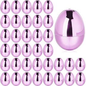 36 Pcs Fillable Easter Eggs 2.36 Inch Easter Eggs with Hinge Plastic Empty Eggs for Easter Egg Hunt Basket Stuffers Easter Theme Decorations (Green) in Kuwait