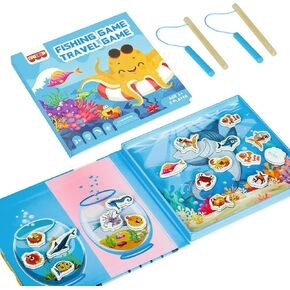 2-في 1 المدقق المغناطيسي ولعبة Tic-Tac-Toe | أنشطة السفر للأطفال | طائرة قابلة للطي وألعاب السيارات | أساسيات السفر العائلية الأساسية للصبي والفتاة التي تزيد عن 3 سنوات in Kuwait