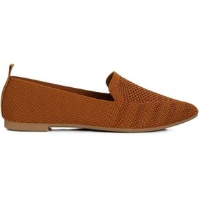 London Rag Akili Knit Textile Solid Flats in Saudi Arabia