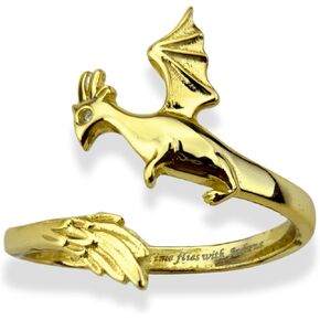 FOURTH WING Andarna Dragon Wing Adjustable Ring Rebecca Yarros Stackable Statement Midi Circlet Licensed Merch in Kuwait
