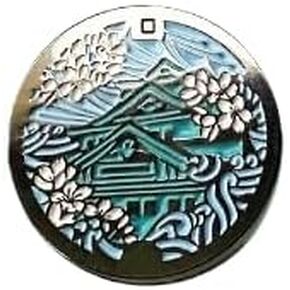 Mini Osaka Manhole Japanese Style Enamel Lapel Pin in Saudi Arabia