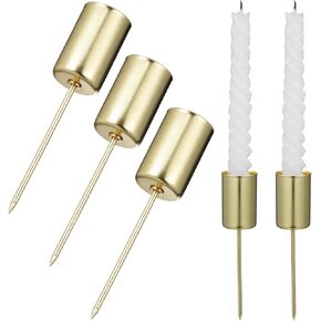 IMIKEYA 5pcs عيد الميلاد تفتق شمعة حامل: حامل الشمعدان أكواب الشمعدان بطانات إدراج كأس مجيء اكاليل شمعة حامل مع ارتفاع لعمود Tealight عيد الميلاد ديكور طاولة الزفاف in Kuwait