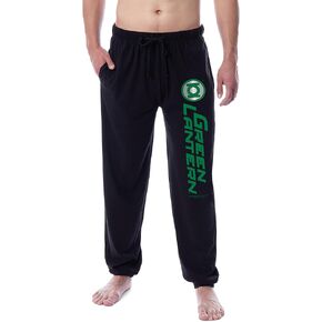 DC Comics Mens' Green Lantern Logo Character Sleep Jogger Pajama Pants in Saudi Arabia