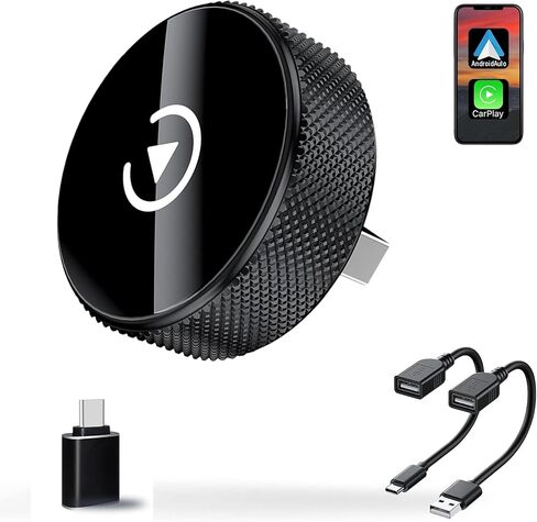 جهاز استقبال بلوتوث للسيارة من HICAS، محول سيارة بلوتوث AUX 3.5 ملم بخاصية إلغاء الضوضاء، جهاز استقبال صوت لاسلكي لسماعات الستيريو المنزلية/السلكية، مكالمات بدون استخدام اليدين، عمر بطارية 16 ساعة - فضي in Kuwait