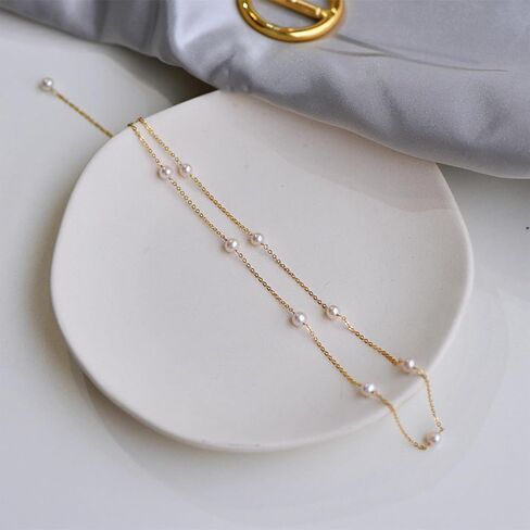 Pearl Necklace Elegant Pearl Cross Pearl Choker Classic Jewelry for Women, Sophisticated Necklace christmas gifts friendship gifts for women in Saudi Arabia