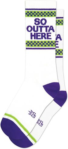 Gumball Poodle Novelty Gift Socks for Men, Women and Teens, Unisex Gym Crew Socks (Made in the USA) in Saudi Arabia