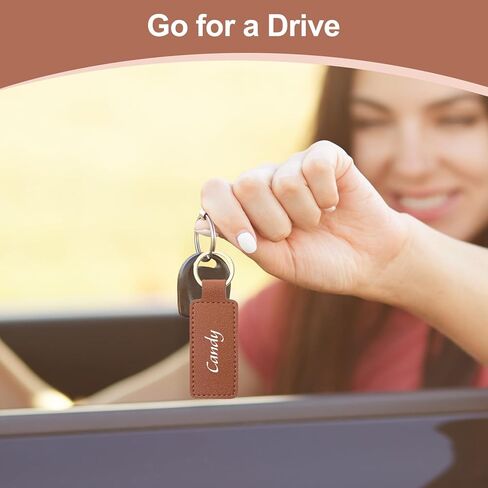 50 Pcs Leather Keychains Blank Bulk PU Leather Laser Engraving Key Chains Birthday Gift for Men Women in Saudi Arabia