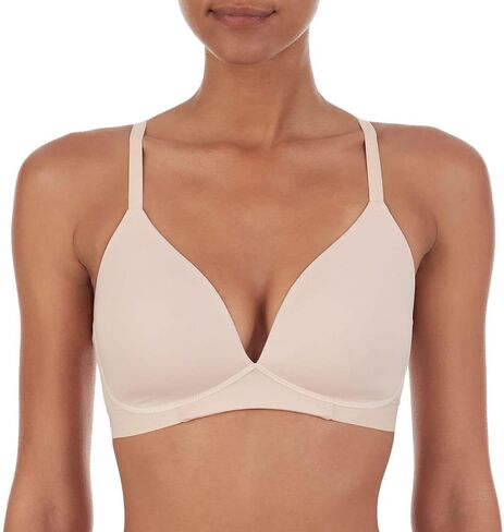 DKNY Ladies 2 Pack Wireless Microfiber Plunge Bra (as1, Alpha, x_l, Regular, Regular, Standard, Black/Ballerina, XL) in Saudi Arabia
