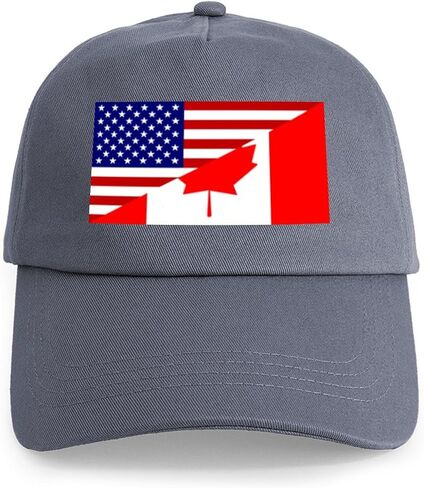 CafePress Canadian American Flag Cap Adjustable Baseball Cap in Kuwait