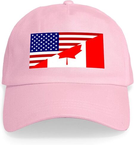 CafePress Canadian American Flag Cap Adjustable Baseball Cap in Kuwait