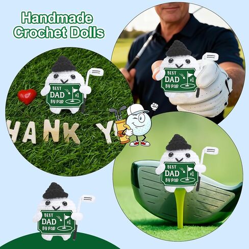Golf Gifts for Dad Valentines Gifts for Him Men Husband Crochet Golf Ball Accessories for Men Papa Fathers Day Presents Golfs Gift for Mens Golfers New Daddy Birthday Gift from Daughter Best Dad Ever in Saudi Arabia