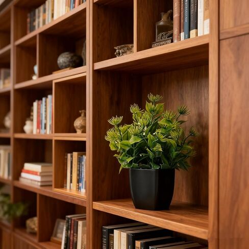 4 Pack Small Artificial Plants in Pots, Faux Mini Potted Fake Greenery Assortment for Home Office Desk Decor, Realistic Lifelike Plastic Foliage Indoor Outdoor Decoration in Saudi Arabia