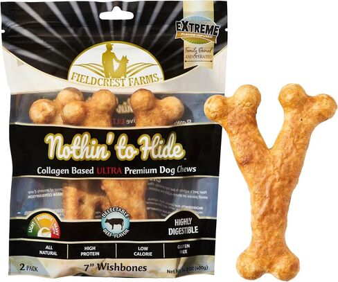 Fieldcrest Farms Nothin' to Hide Ultra Wishbone, Beef Flavor 5" in Kuwait