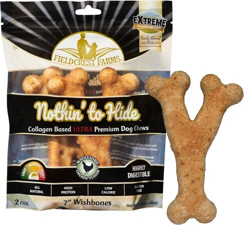 Fieldcrest Farms Nothin' to Hide Ultra Wishbone, Beef Flavor 5" in Kuwait