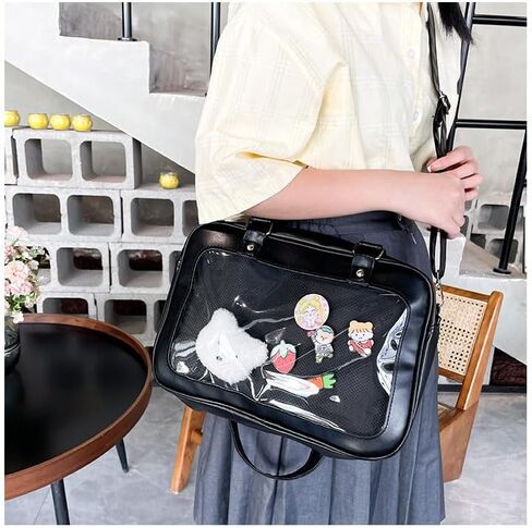 TTCAYU Ita حقيبة Crossbody kawaii دبوس عرض حقيبة مع إدراج Ita حقيبة ساع حقيبة يد يابانية الكتف JK محفظة لفتاة in Kuwait