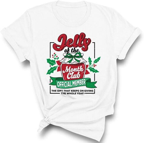 قميص TeesAndTankYou Jelly of The Month Club Christmas للجنسين in Kuwait