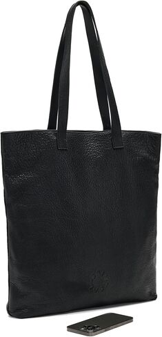 AllSaints Yuto Leather Tote, Black in Saudi Arabia