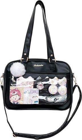 TTCAYU Ita حقيبة Crossbody kawaii دبوس عرض حقيبة مع إدراج Ita حقيبة ساع حقيبة يد يابانية الكتف JK محفظة لفتاة in Kuwait