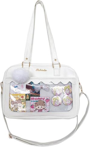 TTCAYU Ita حقيبة Crossbody kawaii دبوس عرض حقيبة مع إدراج Ita حقيبة ساع حقيبة يد يابانية الكتف JK محفظة لفتاة in Kuwait