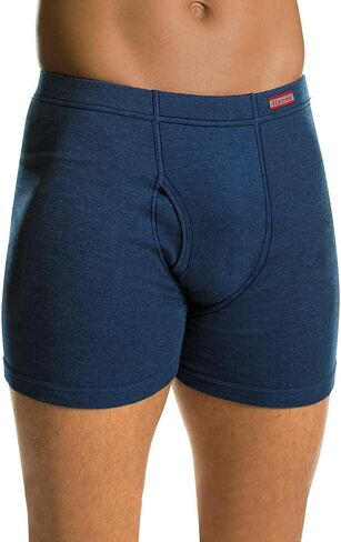 Hanes Comfortsoft Boxer موجز P4، مواد صلبة متنوعة، كبير in Kuwait