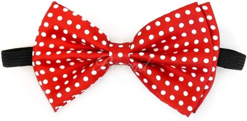Men Women Red Polka Dot BOW TIE SUSPENDER COMBO SET Tuxedo Wedding in Saudi Arabia