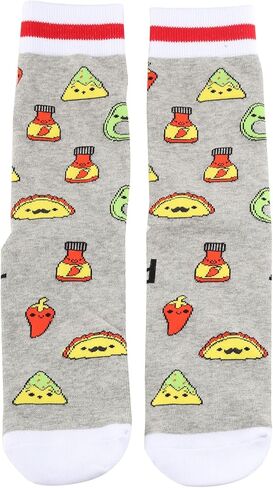 POFULL Taco Gift Taco Lovers Socks Mexican Food Gift Bring Me Some Tacos And Tell Me I’m Pretty Novelty Socks (US, Alpha, One Size, Regular, Regular, SOME TACOS) in Saudi Arabia