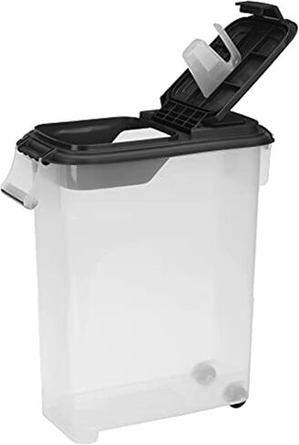 بوديز موزعات تخزين الطعام للحيوانات الأليفة - حاويات تخزين طعام الكلاب ، حاويات طعام القط ، حاويات بذور الطيور مع مقبض وغطاء ، 8 جالون (2 عبوة) in Kuwait