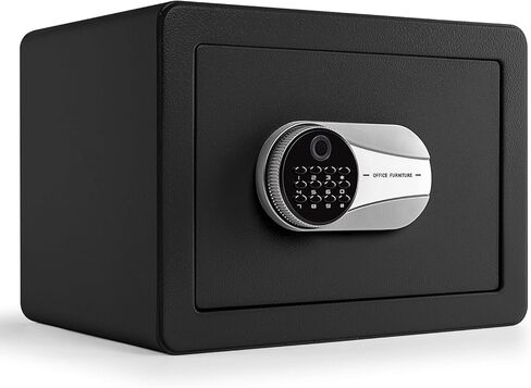 قفل صندوق آمن كبير الصلب مع صينية عملة قابلة للإزالة وقفل المفتاح ، الأحمر in Kuwait