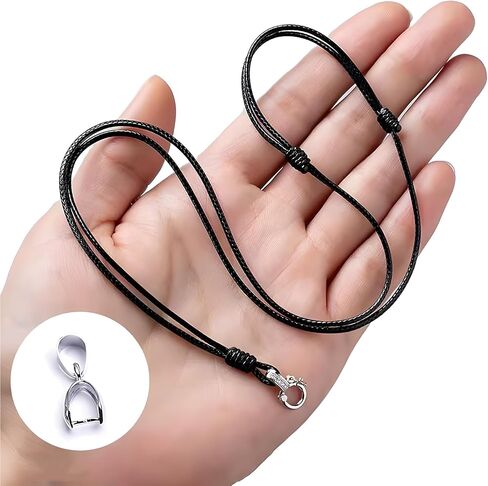 قلادة جلدية مضفرة مذهلة بطول 3 أقدام - تصميم بسيط مقاوم للماء، للجنسين، مثالية للارتداء اليومي والهدايا in Kuwait