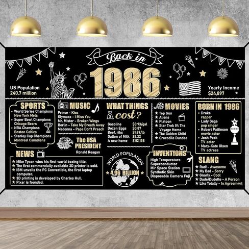 Large 30th Birthday Banner Backdrop Decorations for Men Women, Black Gold Back in 1995 Happy 30 Bday Sign Party Supplies, Thirty Birthday Photo Background Decor for Outdoor Indoor in Saudi Arabia