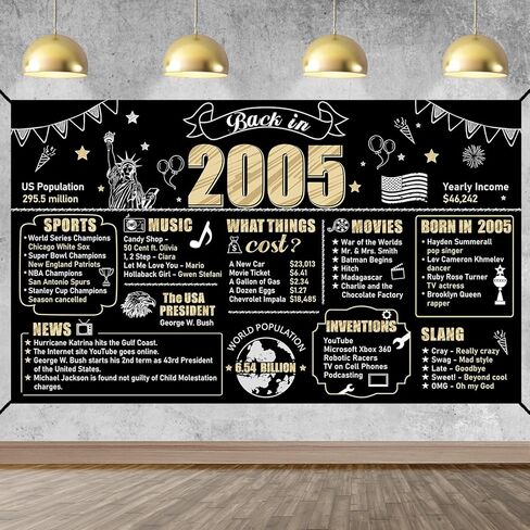 Large 30th Birthday Banner Backdrop Decorations for Men Women, Black Gold Back in 1995 Happy 30 Bday Sign Party Supplies, Thirty Birthday Photo Background Decor for Outdoor Indoor in Saudi Arabia