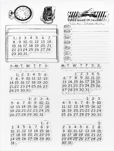 PATIKIL Transparent Silicone Stamps, 1 Pcs T1996 Text Clear Stamps for Card Making Decoration DIY Scrapbooking Embossing Album Decor Craft, Clear in Saudi Arabia