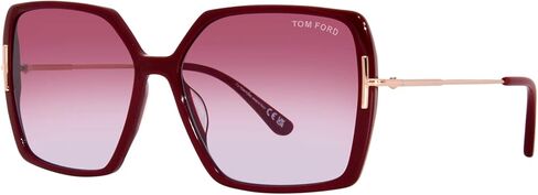 Tom Ford Joanna TF1039 69Z Sunglasses Women's Shiny Bordeaux/Red Gradient 59mm in Saudi Arabia