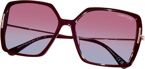 Tom Ford Joanna TF1039 69Z Sunglasses Women's Shiny Bordeaux/Red Gradient 59mm in Saudi Arabia
