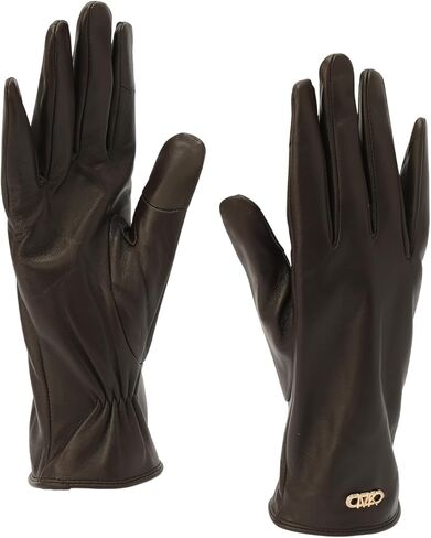 Michael Kors Women's Mini Empire Classic Leather Glove, Stylish Glove Set for All Weather in Saudi Arabia