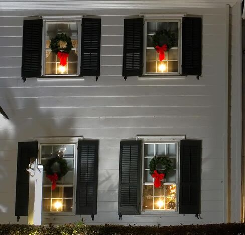 شموع نافذة عديمة اللهب تعمل بالطاقة الشمسية من Touch Of ECO مع كوب شفط - لهب وامض، زينة للعطلات، تشغيل تلقائي عند الغسق عند الفجر - عبوتان in Kuwait