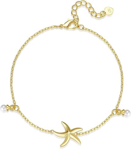 FINELOVE Rose Gold Leaf Charm Bracelet - Leaf Symbol Charm Adjustable Bracelet for Women Chirstmas Birthday Mother's Day Jewelry Gift in Kuwait