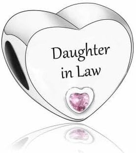 Mom Grandma Dad Grandad Stepmom Sister Friend BFF Love Heart Memorial Bead Pendant 925 Sterling Silver Dangle Compatible With Pandora Moments Charm Bracelet in Saudi Arabia