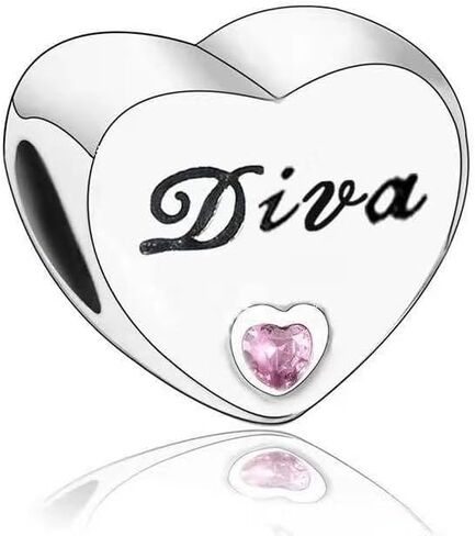 Mom Grandma Dad Grandad Stepmom Sister Friend BFF Love Heart Memorial Bead Pendant 925 Sterling Silver Dangle Compatible With Pandora Moments Charm Bracelet in Saudi Arabia