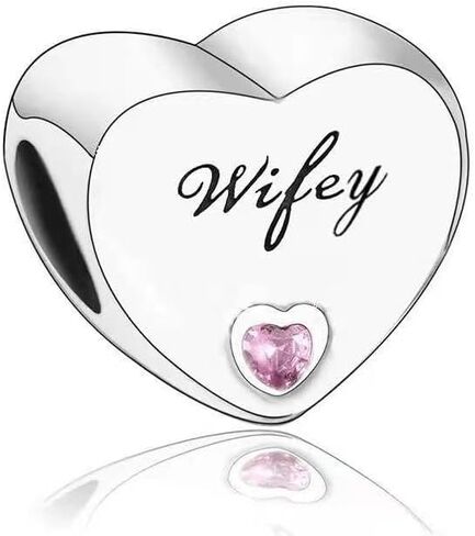 Mom Grandma Dad Grandad Stepmom Sister Friend BFF Love Heart Memorial Bead Pendant 925 Sterling Silver Dangle Compatible With Pandora Moments Charm Bracelet in Saudi Arabia