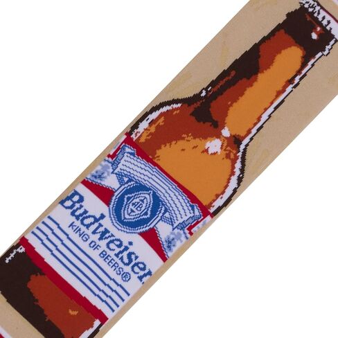 جوارب رائعة - جوارب Budweiser Split Crew - مقاس كبير للرجال والنساء - رسم كلاسيكي لملصق البيرة - مزيج قطني مريح - هدية لمحبي المشروبات القديمة in Kuwait