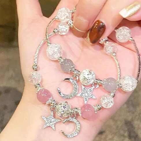 Lucky Bracelet for Women & Men, Cute Retro Synthetic Agate Beaded Jewelry, A Thoughtful Gift for Loved Ones in Saudi Arabia