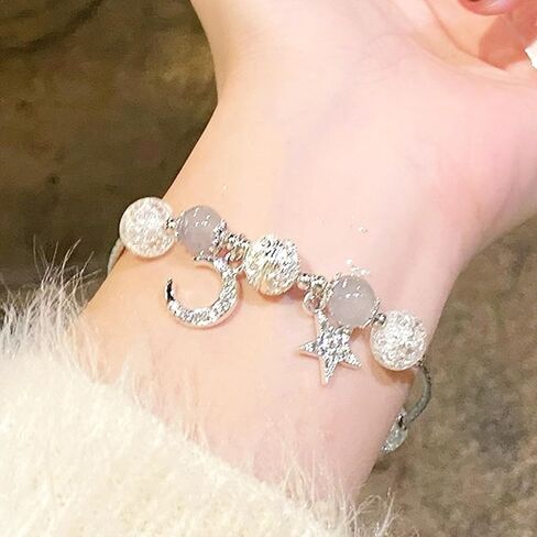 Lucky Bracelet for Women & Men, Cute Retro Synthetic Agate Beaded Jewelry, A Thoughtful Gift for Loved Ones in Saudi Arabia