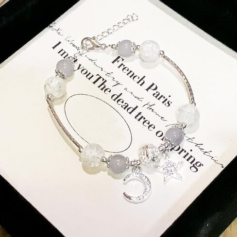 Lucky Bracelet for Women & Men, Cute Retro Synthetic Agate Beaded Jewelry, A Thoughtful Gift for Loved Ones in Saudi Arabia