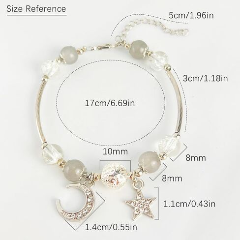 Lucky Bracelet for Women & Men, Cute Retro Synthetic Agate Beaded Jewelry, A Thoughtful Gift for Loved Ones in Saudi Arabia