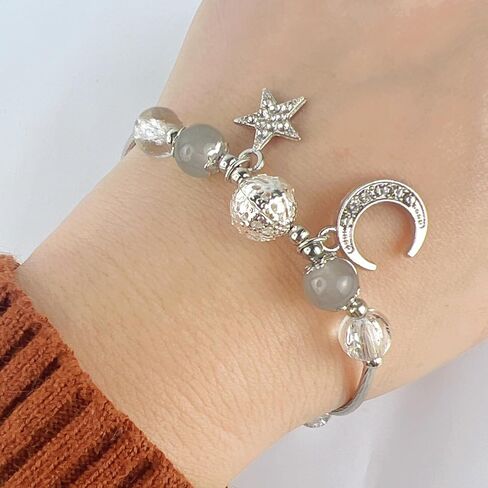 Lucky Bracelet for Women & Men, Cute Retro Synthetic Agate Beaded Jewelry, A Thoughtful Gift for Loved Ones in Saudi Arabia